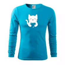 Mačka drží srdce Mačka drží srdce