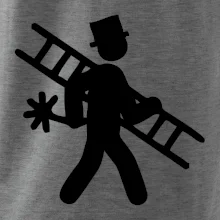 Kominík logo + nápis na zádech