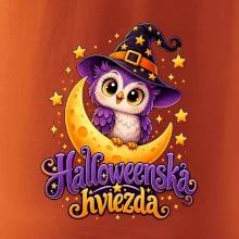 Halloweenska hviezda - sovička na mesiaci