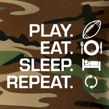 Play Eat Sleep Repeat americký fotbal