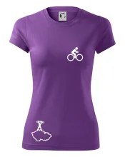 Mapa ČR + kolo na prsu