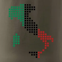 Taliansko obrys vlajka