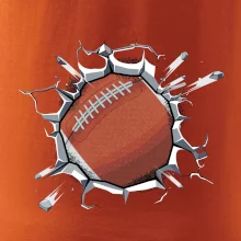 Americký futbal lopta v triku