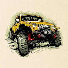 Žltý offroad s navijakom