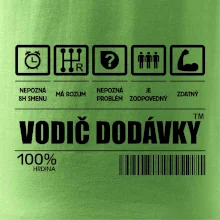 Čiarový kód - Vodič dodávky
