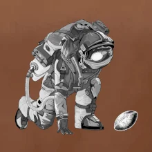 Americký futbal astronaut