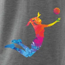 Volejbalista/Volejbalistka splash s loptou