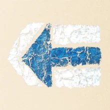 Párová turistická značka modrá