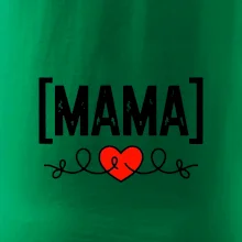 Nápis mama a srdce Nápis mama a srdce