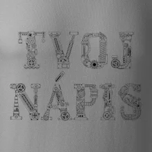 Steampunk vlastný nápis