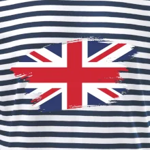 Britská vlajka roztrhaná