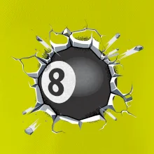 Biliardová guľa v triku