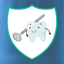 Zúbok na prsníku - zrkadlo