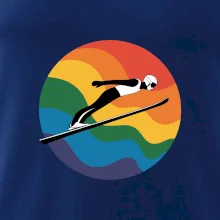 Skokan na lyžiach v kruhu