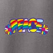 Peace nápis dúhový
