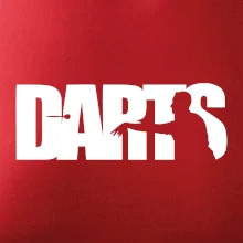Darts - nápis so šípkarom