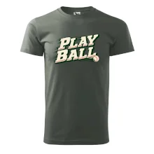 Play ball retro sportovní nápis