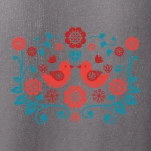 folklór - dva červené vtáčiky