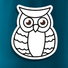 Sova kreslená na prsníku Sova kreslená na prsníku