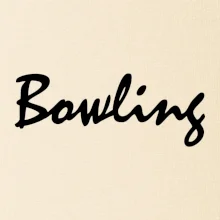 Bowling nápis písacie
