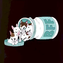 Bullterrier Friends Forever zelené (Pecka design)