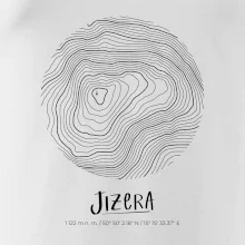 Jizera - vrstevnice v kruhu