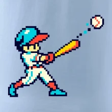 Baseballový hráč pixel art