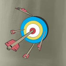 Šípy vo farebnom terči Šípy vo farebnom terči