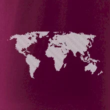 Mapa sveta odtlačok