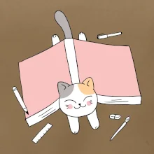 Učenie na štátnice mačka