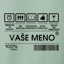 Vaše meno - čiarový kód