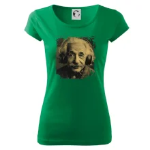 Albert Einstein so slúchadlami