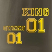 King - Queen - 01 dres - zlatá potlač King - Queen - 01 dres - zlatá potlač