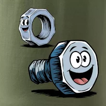 Parové tričko - Skrutka a matka Parové tričko - Skrutka a matka