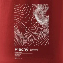 Plechý - vrstevnice v obdĺžniku