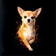 Obrázok poltón Čivava hnedá