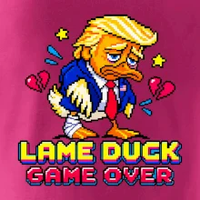 Trump lame duck pixel art game over