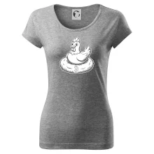 Kurča sediace na bitcoinovom hniezde