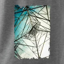 Farebné nebo - stožiare vysokého napätia