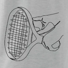 Tenisová raketa jedným ťahom