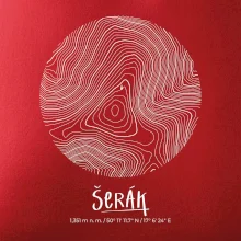 Šerák - vrstevnice v kruhu