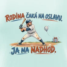 Rodina čaká na oslavu ja na nadhod