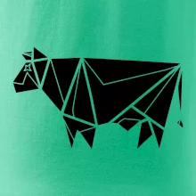 Origami krava z boku