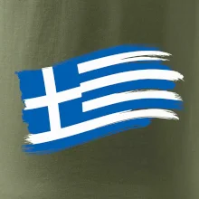 Grécko vlajka - štetkou Grécko vlajka - štetkou