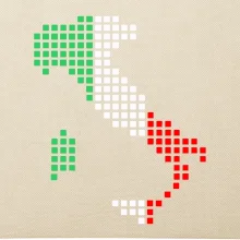 Taliansko obrys vlajka