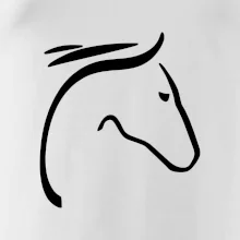 Kôň - hlava silueta