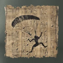 Egyptské hieroglyfy paraglide