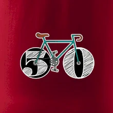 Narodeniny 50 rokov na bicykli