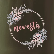 Nevesta kvetinový kruh ružový