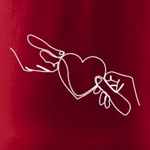 Dve ruky a srdce jedným ťahom